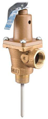 Watts T and P Relief Valve,3/4 In. Outlet 3/4 LF 40 L