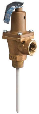 Watts T and P Relief Valve,3/4 In. Inlet 3/4 LF 40XL 125