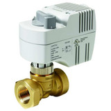 Siemens Threaded Globe Valve,NO,Brass,1/2 in NPT 243-00211