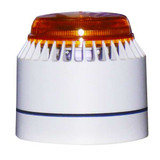 Federal Signal Horn Strobe,White/Amber,ABS,18 to 30VDC LP7-18-30A