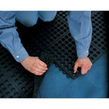 Wearwell Modular Antifatigue Mat,Black,3ft.x3ft. 570