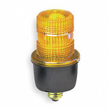 Federal Signal Low Profile Warning Light,Strobe,Amber LP3E-120A