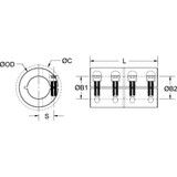 Ruland Rigid Shaft Coupling,Clamp,2" L CLC-10-10-SS