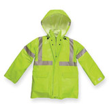 Nasco Arc Flash Rain Jacket,Cat 1,Ylw/Grn,M 1503JFYM