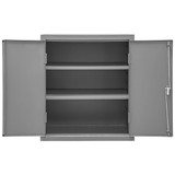 Durham Mfg Storage Cabinet,42"x36"x24",Gray,2Shlv 2503-2S-95