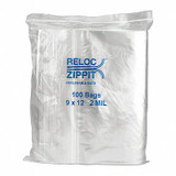 Reloc Zippit Reclosable Poly Bag,Zip Seal,PK1000 R912