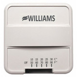 Williams Comfort Products Wall Mount Gas Htr Thermostat,Whte  P322016