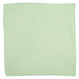 Rubbermaid Commercial Microfiber Cloth,16" x 16",Green,PK24  1820582