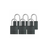 Abus Lockout Padlock,KA,Black,2-17/32"H,PK6  72/30 KA X 6