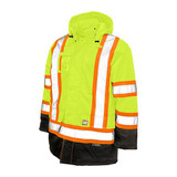 Tough Duck High Visibility Jacket,S,Yellow/Green  S17611