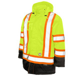 Tough Duck High Visibility Jacket,2XL,Yellow/Green  S17621