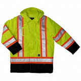 Tough Duck High Visibility Jacket,3XL,Yellow/Green S17621