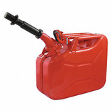Wavian Gas Can,2.5 gal.,Red,Include Spout 2238-10