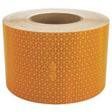 Oralite Reflective Tape,W 4 In,SB Yellow 18609