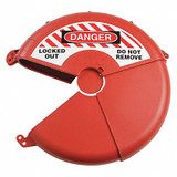 Brady Gate Valve Lockout,Red,Plastic,3-3/4" H 148646