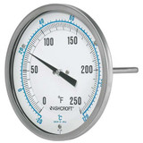 Ashcroft Dial Thermometer,-20 to 120 deg. C 50EI60E