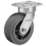 Albion Plate Caster,Swivel,Rubber,6 1/2"H 18XS05229S