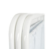 R&b Wire Products Privacy Screen,Steel,White,27" L PSS-3CUS