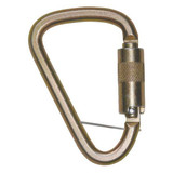 Falltech Carabiner,Steel,1 in Gate Opening,Bronze  8450