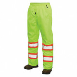 Tough Duck Rain Pants,Class E,Yellow/Green,XL S37411