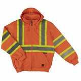Tough Duck Hi-Vis Hooded Sweatshirt,XL,Orange  S49411