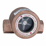 Dwyer Instruments Single Sight Flow Indicator,Bronze,1/4In SFI-100-1/4