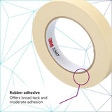 3m Masking Tape,11-16" W,60 yd L,Tan,PK48 2307