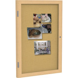Ghent Enclosed Bulletin Board,Cork,36x24 In. PW13624K