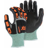 Majestic Glove Cut Resistant Impact Gloves,XL,PK12 34-5337/X1