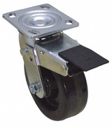 Sim Supply NSF-Listed Plate Caster,Swivel,1250 lb.  P21S-PH080R-14-TB