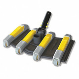 Jed Pool Tools Pool Vacuum,Plastic,Gray/Yellow,14" L  30-183