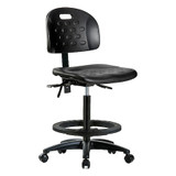 Poly Chair,High,FR,Casters,Black