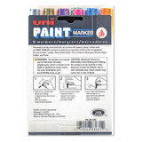 Uni-Paint Paint Marker,Assorted,Capped,PK12 63631