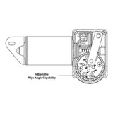 Autotex Wiper Motor,12V,1-1/2" Shaft, 2 Speed 4R1.12-19S2.R110D