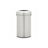 Rubbermaid Commercial Trash Can,Round,Silver,23 gal 2147584