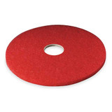 3m Buffing Pad,24 in Dia,Red,PK5 5100