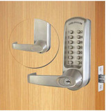 Codelocks Mechanical Lockset,Brushed Steel,Lever CL610-BS