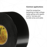 3m Elec Tape,52 ftLx3-4"W,7 mil,Black,PK100 33+SUPER-3-4X52FT
