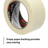 3m Masking Tape,1 7-8" W,60 yd L,Tan,PK24 101+