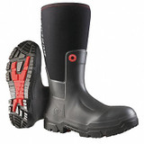 Dunlop Rubber Boot,Men's,9,Knee,Black,PR OD60A93