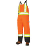 Tough Duck Hi-Vis Insulated Bibs,Flo Orange,2X S79821