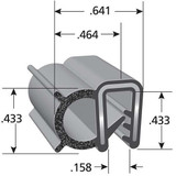 Trim-Lok Trim Seal,Coex,100 Ft. DDA1549-100