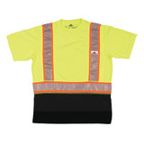 Mcr Safety Short Sleeve T-Shirt,Lime,3XL Sz FFSTC2SLX3