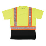 Mcr Safety Short Sleeve T-Shirt,Lime,XL Sz FFSTC2SLXL