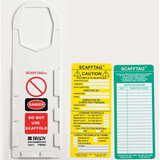 Brady Tag,7 5/8 in H,3 1/8 in W,Plastic,PK100 SCAF-STSI593
