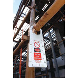 Brady Tag,7 5-8 in H,3 1-8 in W,Plastic,PK100 SCAF-STSI593