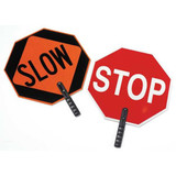 Sim Supply Paddle Sign,Stop/Slow,18 In. H  03-852