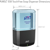 Purell Soap Disp,BLK,1,200 mL,10 inD 7734-01