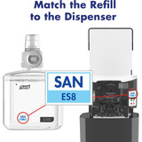 Purell Hand Sanitizer Disp,BLK,1,200 mL,10 inD 7724-01