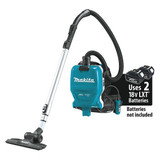 Makita Backpack Vacuum,Cordless,36V,1/2 gal. XCV09Z